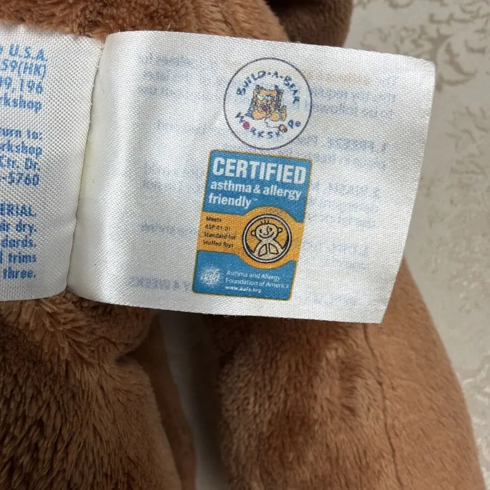 Build a Bear Workshop Brown Plush Puppy Dog, Allergy Safe
